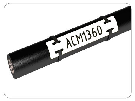 A4 white ACM cable markers 60x13 mm
